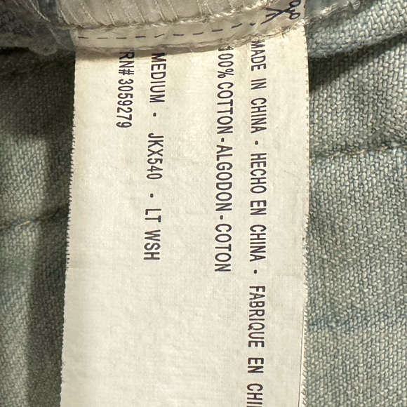 Thread & Supply Distressed Light Wash Jean Jacket - Picture 4 of 4